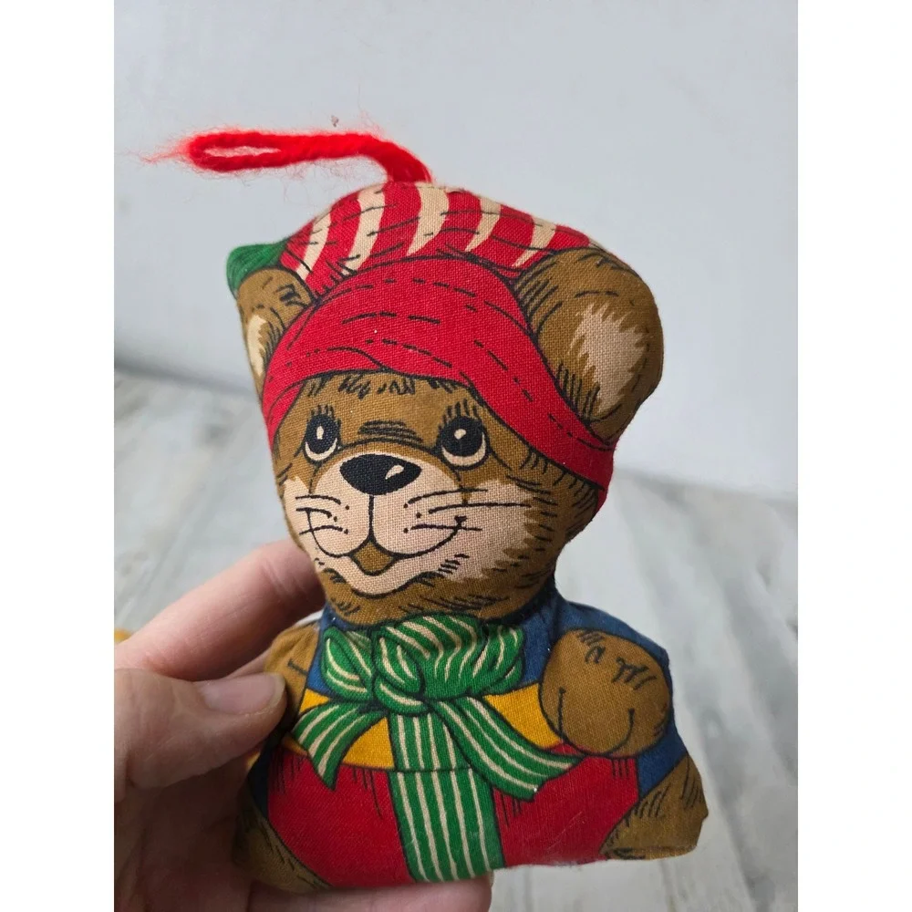 Vintage plush koala mice‎ bear ornament as is Xmas tree
